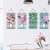 Xi Pan Stickers Peony Flower Wall Stickers Vase Creative Emulational Decoration Stickers Hanging Basket Bouquet Removable Waterproof