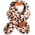 2018 Autumn and Winter New Leopard Print Children's Scarf Baby Bib Wholesale Yiwu Autumn and Winter Plush Cross Scarf