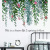 Removable Ins Style Green Plant Skirting Line Hallway Green Plant Decoration Wall Stickers 30*90*2PCs Plastic Packaging Can Be Rolled