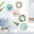 Nordic Simulation Green Plant Photo Frame Hexagonal Decorative Painting Wall Sticker Bedroom Living Room Entrance Background Decorative Sticker HT