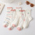 Socks2022 New Pink White Girl Cotton Socks Japanese Style Fresh Strawberry Printed Tube Socks Spring Breathable JK Socks