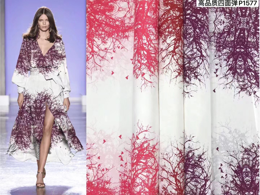 2022年新品时尚小碎花布印花服装连衣裙衬泳衣饰品布料面料