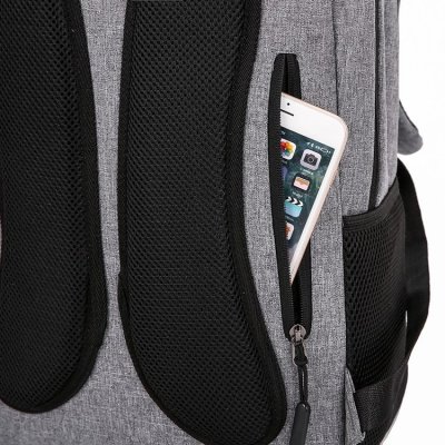 Backpack Men's New Men's Simple USB Multifunctional Backpack Oxford Waterproof Student Schoolbag Computer Bag