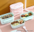 S42-2788 Student Office Lunch Box Japanese Lunch Box Single Layer Double Layer Lunch Box Plastic Lunch Box Microwaveable