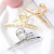 Matte Golden Retro Alloy Grip Large Korean Simple Metal Shark Clip New Hair Claw Back Head Hair Accessories