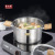 Shengbide Stainless Steel Stewpot Soup Pot 22cm Double Bottom Thickened Korean Instant Noodle Pot Ramen Pot Induction Cooker Universal