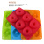 6-Piece Silicone Donut Cake Mold Six-Piece Silicone Donut Biscuit Baking Mold DIY High Temperature Resistance