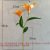 New Lily Artificial Flower Artificial Artificial Flower Single Film 3D Feel Wedding Celebration Living Room Decorative Flower Green Plant Wholesale
