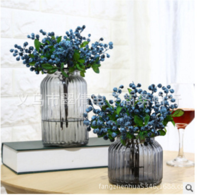 European-Style High-End Artificial Flower Berry Blueberry Simulation Plant Single California Berry Foreign Trade