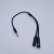 30cm Extension Cable 3.5mm One Divided into Two Couple Cable Seperater OneMaleand Two Female Audio Cable Weaved Earphone