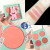 Four-Color Flower Ripple Blush Makeup Natural Clothing Not Easy to Fly Pink Internet Celebrity Rouge Multi-Purpose Daily