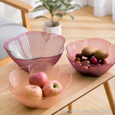 B04-035 AIRSUN Small European Transparent Fruit Plate Home Living Room Snack Tray Creative Candy Plate Dried Fruit Tray