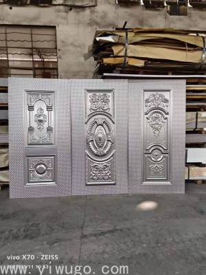  Door Decoration Checkered Plate Door Surface Embossed Board Iron Sheet Foreign Trade Best-Selling