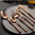 SOURCE Manufacturer Qinglong Series Western Food Utensils European Elegant 304 Stainless Steel Knife, Fork and Spoon Gift Set