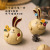 New Little Garlic Rabbit Holiday Gift Resin Pastoral Doll Factory Supply Home Ornament Resin Crafts