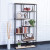 Nordic Creative Living Room Partition Storage Rack Simple Iron Floor Solid Wood Multi-Layer Storage Rack Home Bookshelf