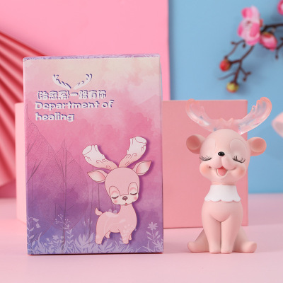 Yi Lu Has Your Creative Cartoon Blind Box Toy Resin Craft Gift Little Girlfriends Girls Christmas Eve Gift