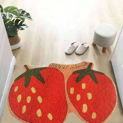 Door PVC Coil Mat Doorway Foot Mat Cutting Toilet Door Mat Bathroom Non-Slip Mat Printing Pad