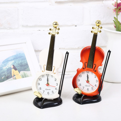 Mini Small Violin Alarm Clock Creative Cute Small Gift Small Ornaments Children's Day Gift