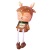 Cute Deer Hanging Feet Girl Heart Cartoon Doll Doll Partition TV Cabinet Wine Cabinet Decorations
