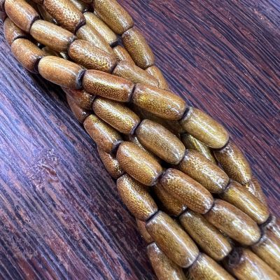Golden Coral Lotus Bead 6x11mm Gold Silk Willow Semi-Finished Chain DIY Bracelet Necklace Accessories