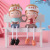 Strive Hard Indulging in Learning Resin Craft Ornament Cartoon Inspirational Doll Living Room TV Cabinet Decorations