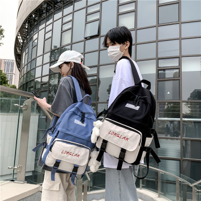 New Fashion Backpack School Bag Schoolbag Trendy Quality Men 'S And Women 'S Bags Factory In Stock Supply Printable Logo