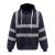 Outdoor Reflective Hooded Zipper Sweater Sports Fleece Cardigan