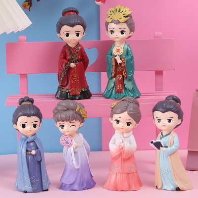Han Chinese Clothing Miss Li Resin Craft Ornament Original Dream-like Hand-Made Doll Gifts for Boys and Girls