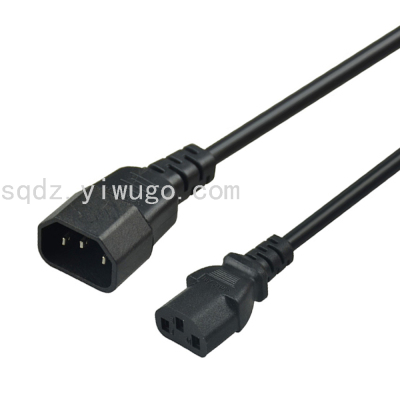 male to female power extension power cord connector with plug