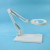 Pdok White Bench Magnifiers with Light Pd127 Cantilever Bracket 10 Times HD Optical White Glass Mirror Lighting