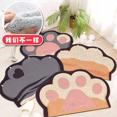 Creative Cutting PVC Loop Floor Mat PVC Entrance Doorway Carpet Entrance Home Use Cartoon Cute Scraping Sand Foot Mat