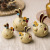 New Little Garlic Rabbit Holiday Gift Resin Pastoral Doll Factory Supply Home Ornament Resin Crafts