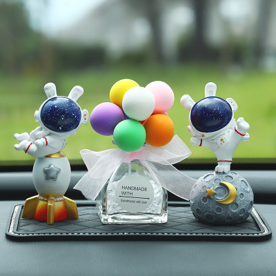 Car Decoration Starry Rabbit Astronaut Cute Creative Home Desktop Decoration Interior Resin Decoration One Piece Dropshipping