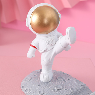 Creative Cute Astronaut Mobile Phone Holder Home Decoration Office Desktop Spaceman New Year Gift