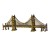 World Famous Landmark Building American Golden Gate Bridge Metal Crafts Model Living Room Display Cabinet Home Decoration