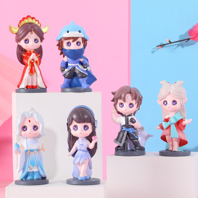 Creative Cartoon Anime Blind Box Figurine Garage Kits Doll Resin Boys Girlfriends Birthday Valentine's Day Gift