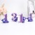 1314 Purple Bear Resin Craft Ornament Living Room Entrance Bedroom Decorations Decoration Valentine's Day Gift