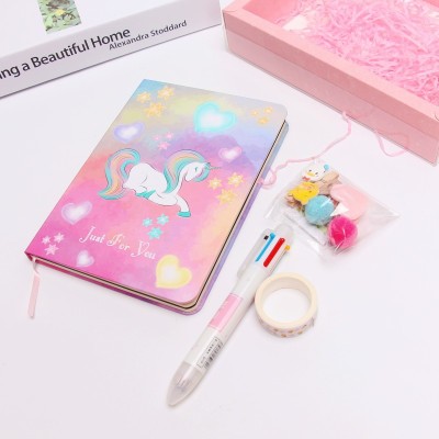 Girl Heart Dream Notebook Journal Book Pen Clip Gift Set Girls' Graduation Season Birthday Gift