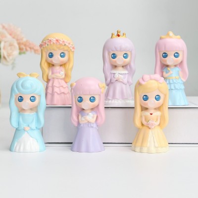 Lisa Bubble Party Creative Resin Craft Ornament Cartoon Blind Box Hand-Made Doll Student Gift Wholesale