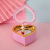 Peach Heart Creative Rotational Dancing Girl Music Box Cute Eight-Tone Jewelry Box Valentine's Day Girls Birthday Gifts