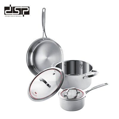 DSP DSP 304 Stainless Steel Pot Set Household Three-Piece Set CS001-S01