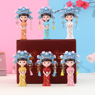 China National Fashion Creative Cartoon Doll Doll Garage Kit Split Blind Box Resin Craft Ornament Gifts for Boys