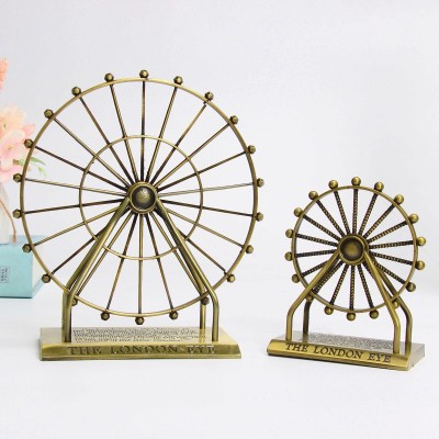 Nordic Iron Ferris Wheel Ornaments Creative Living Room Office Desk Surface Panel Interior TV Wine Cabinet Decorations Small Ornament