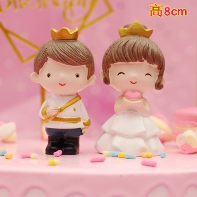 Little Prince Little Princess Cake Baking Decoration Car Decoration Resin Craft Gift Wedding Decorations