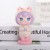 INS Girl's Heart Vitality Cartoon Young Girl Blind Box Hand-Made Fashion Decoration Creative Desktop Doll Cake Decorations