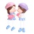 Creative Kiss Couple Resin Craft Ornament Chinese Valentine's Day Girls Festival Holiday Gift Wholesale
