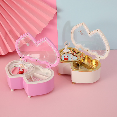 Creative Heart Small Music Box Internet Celebrity Music Bell Storage Box Music Box Student Girlfriends Birthday and Holiday Gift