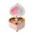 Peach Heart Creative Rotational Dancing Girl Music Box Cute Eight-Tone Jewelry Box Valentine's Day Girls Birthday Gifts