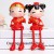 Happy Bridegroom Bride Hanging Feet Doll Resin Craft TV Cabinet Home Decoration Wedding Gift